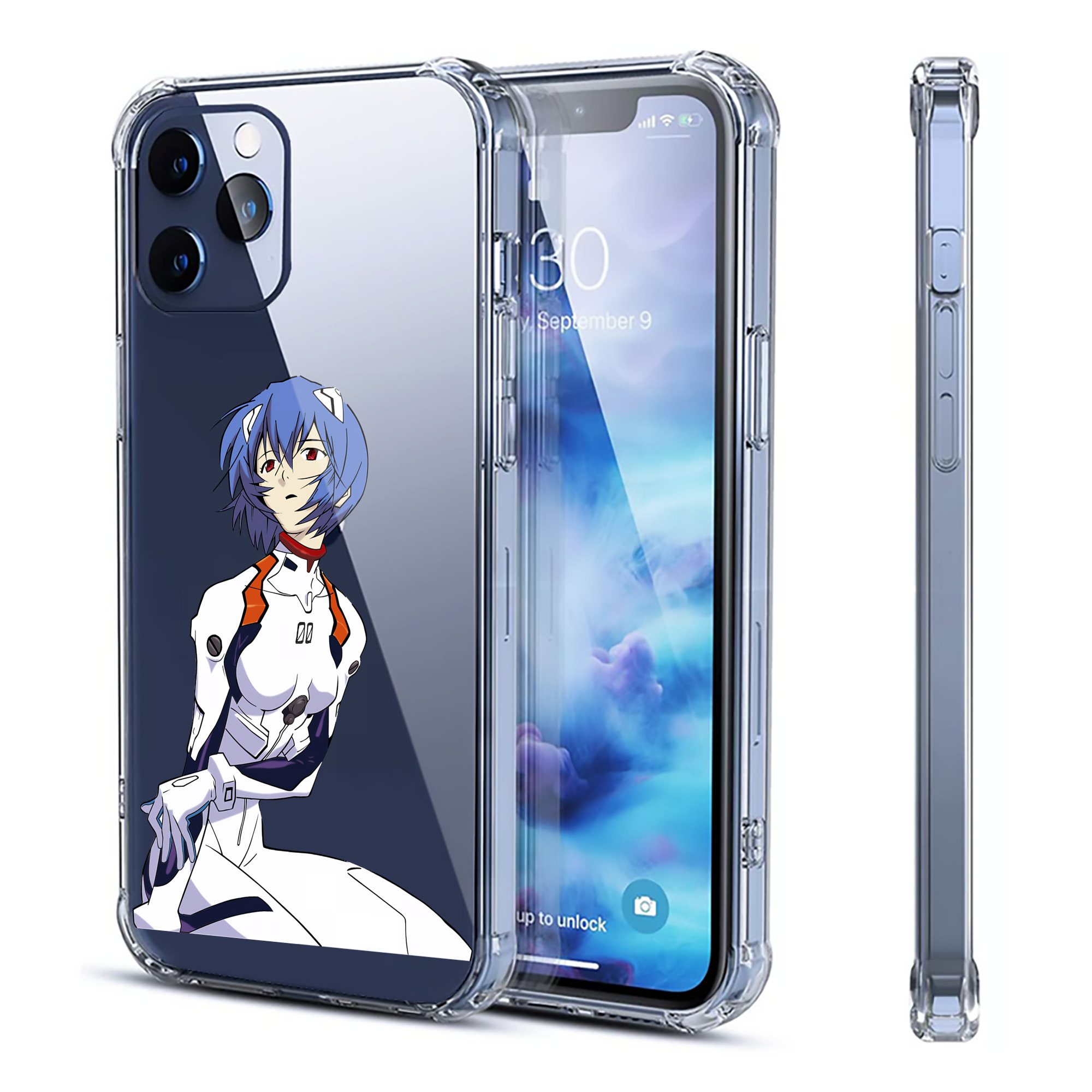 （画像用） EVA 新世紀エヴァンゲリオン 【iPhone 12シリーズ対応】透明スマホケース（クリアソフトケース）
